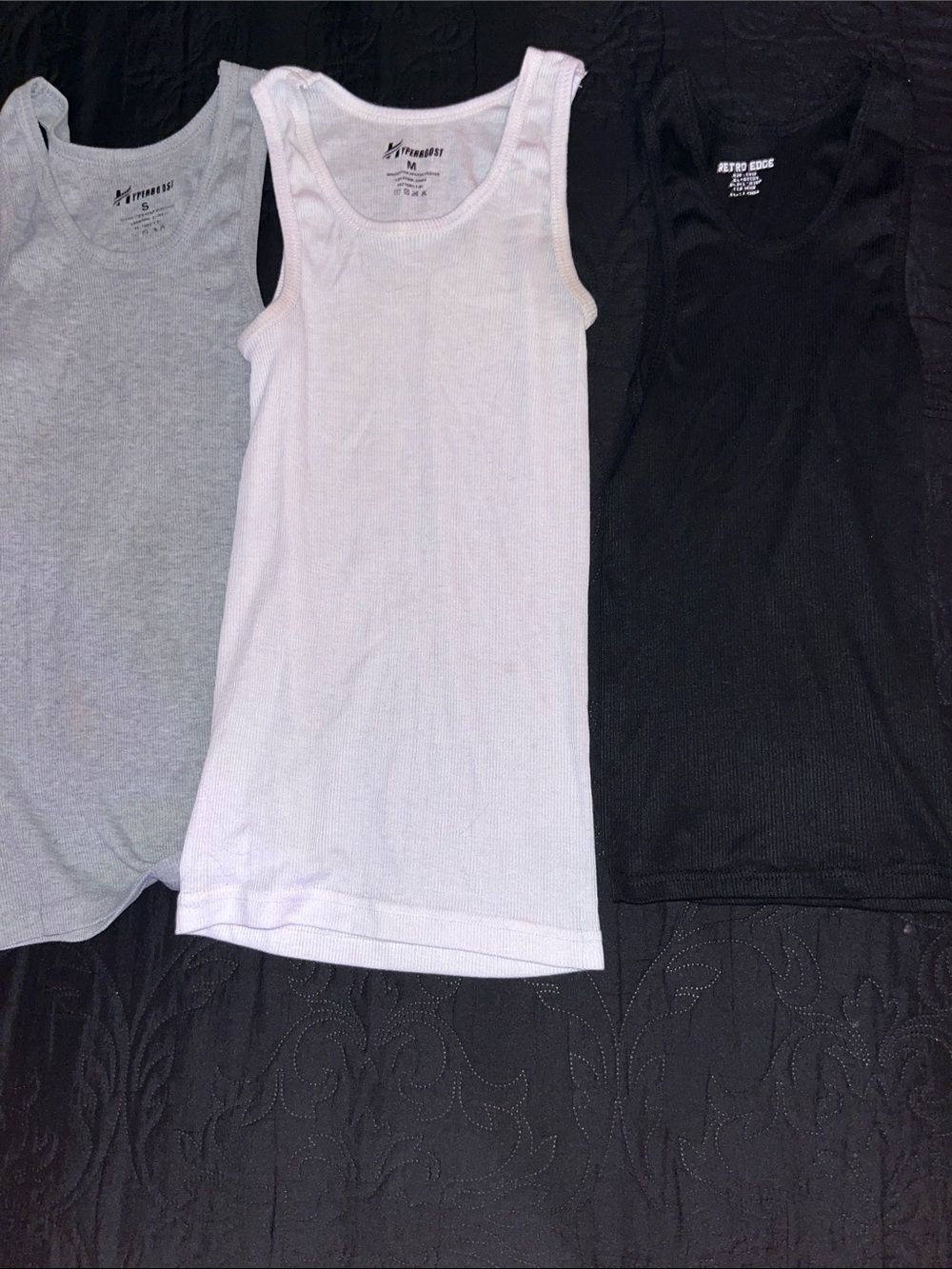 Hanes White Ribbed Tank Top for Kids - White